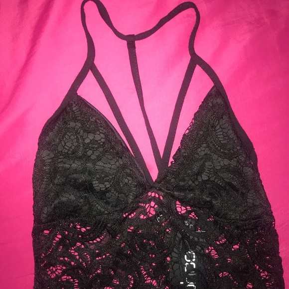 Black Lace Bodysuit - Picture 2 of 5